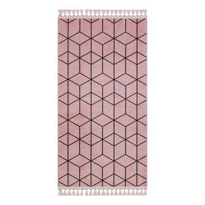 Ružový umývateľný koberec behúň 300x80 cm - Vitaus vyobraziť