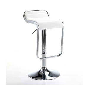 Biela/v striebornej farbe barová stolička 67 cm Snappy – Tomasucci vyobraziť