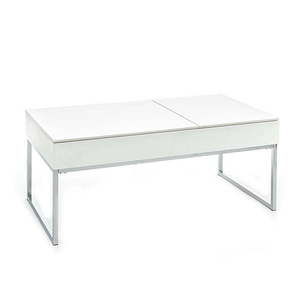 Biely konferenčný stolík s bielou doskou 60x110 cm Celinda – Tomasucci vyobraziť