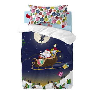 Detské bavlnené obliečky na paplón a vankúš Mr. Fox Merry Christmas, 100 x 120 cm vyobraziť