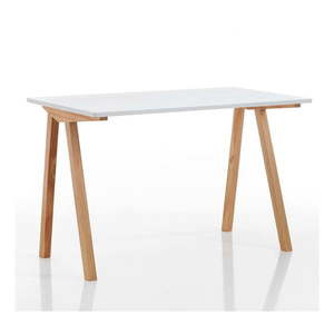 Pracovný stôl s bielou doskou 60x120 cm Mak – Tomasucci vyobraziť