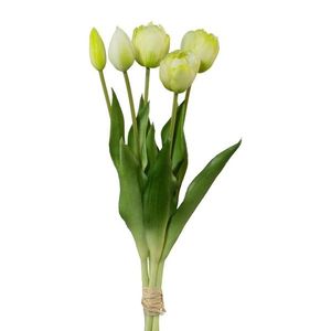 Umelý zväzok tulipánov 5 ks sv. biela, v. 38 cm vyobraziť