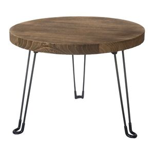 Odkladací stolík Paulownia svetlé drevo, pr. 50 cm vyobraziť