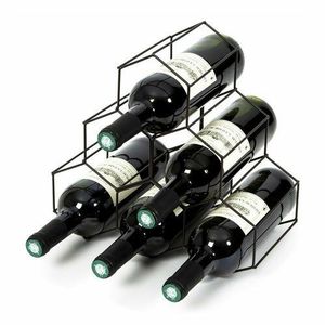 Compactor Stojan pre 6 fliaš vína, 28 x 28 x 4, 5 cm, matná oceľ vyobraziť