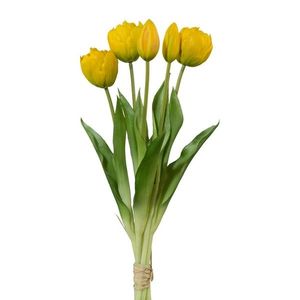 Umelý zväzok tulipánov 5 ks žltá, v. 38 cm vyobraziť