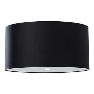 Čierne stropné svietidlo so skleneným tienidlom ø 50 cm Volta - Nice Lamps vyobraziť