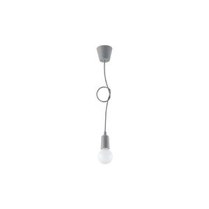 Sivé závesné svietidlo ø 5 cm Rene – Nice Lamps vyobraziť