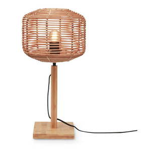 Stolová lampa ratanovým tienidlom v prírodnej farbe (výška 40 cm) Tanami – Good&Mojo vyobraziť