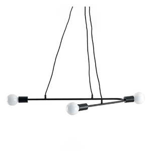 Čierne závesné svietidlo 80x40 cm Latomia - Nice Lamps vyobraziť