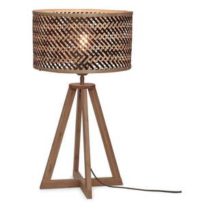 Stolová lampa s bambusovým tienidlom v čierno-prírodnej farbe (výška 53 cm) Java – Good&Mojo vyobraziť