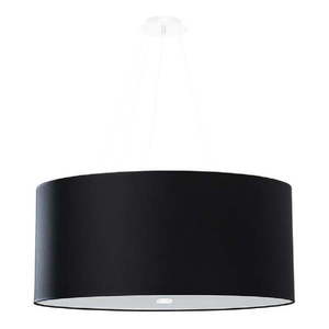 Čierne závesné svietidlo so skleneným tienidlom ø 60 cm Volta - Nice Lamps vyobraziť
