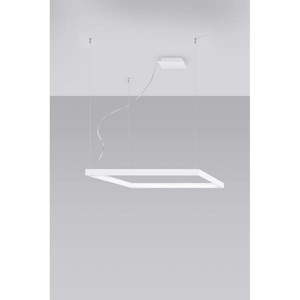 Biele LED závesné svietidlo 80x80 cm Aura - Nice Lamps vyobraziť