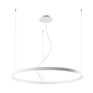 Biele závesné svietidlo Nice Lamps Ganica, ø 100 cm vyobraziť