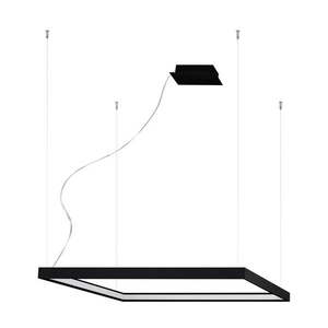 Čierne LED závesné svietidlo 130x40 cm Jutila - Nice Lamps vyobraziť