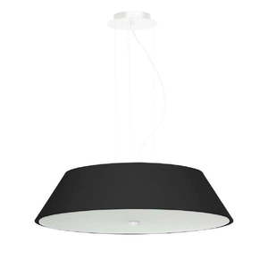 Čierne závesné svietidlo so skleneným tienidlom ø 60 cm Hektor - Nice Lamps vyobraziť