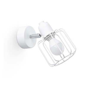 Biele nástenné svietidlo ø 10 cm Salom – Nice Lamps vyobraziť