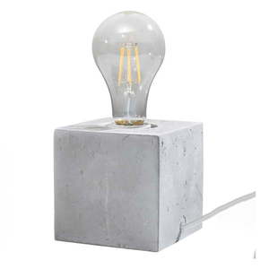 Svetlosivá stolová lampa (výška 10 cm) Gabi – Nice Lamps vyobraziť