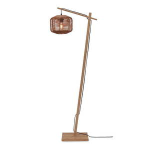 Stojacia lampa s ratanovým tienidlom v prírodnej farbe (výška 150 cm) Tanami – Good&Mojo vyobraziť