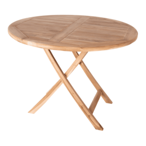 Sconto Záhradný stôl UVAIDU teak, ⌀ 100 cm vyobraziť