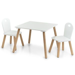 Sconto Detská sada stola a stoličiek JOHANKA biela/prírodná vyobraziť