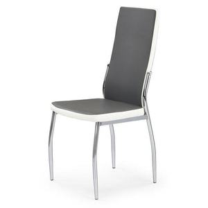 Sconto Jedálenská stolička SCK-210 sivá/biela/chróm vyobraziť