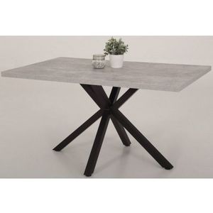 Jedálenský stôl Cleo 140x90 cm, šedý betón% vyobraziť