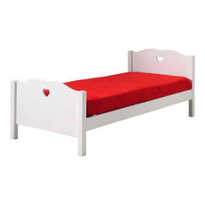 Biela detská posteľ Vipack Amori Heart, 90 × 200 cm vyobraziť