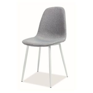 Sconto Jedálenská stolička FUX sivá/biela vyobraziť