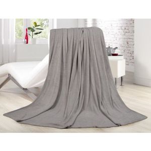 Fleecová deka Lara 220x240 cm, šedo-strieborná% vyobraziť