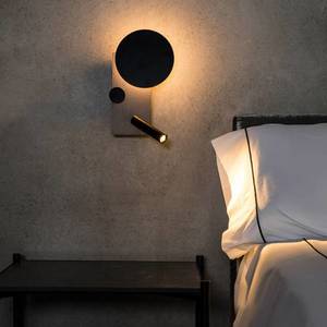 FARO BARCELONA Nástenné LED svetlo Klee, sivá, ľavý variant vyobraziť