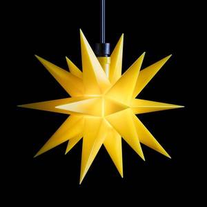STERNTALER LED hviezda, exteriér 18-cípa Ø 12 cm batéria žltá vyobraziť