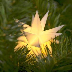 Deco Trend LED hviezda interiér 18-cípa Ø 12 cm biela batéria vyobraziť