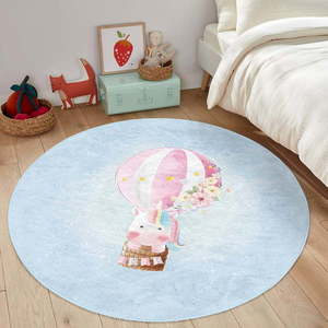 Svetlomodrý detský koberec ø 100 cm Comfort – Mila Home vyobraziť