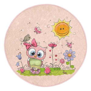 Ružový detský koberec ø 120 cm Comfort – Mila Home vyobraziť