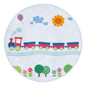 Svetlomodrý detský koberec ø 100 cm Comfort – Mila Home vyobraziť