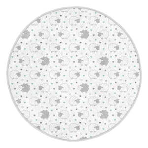 Detský koberec vo svetlosivo-bielej farbe ø 100 cm Comfort – Mila Home vyobraziť