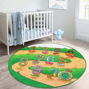Zelený detský koberec ø 80 cm Comfort – Mila Home vyobraziť