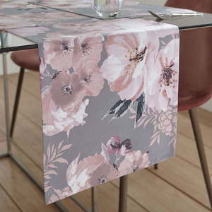 Bavlnený behúň na stôl 32x220 cm Dramatic Floral – Catherine Lansfield vyobraziť