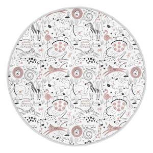 Detský koberec vo svetlosivo-bielej farbe ø 120 cm Comfort – Mila Home vyobraziť