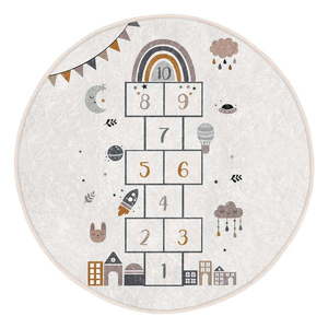 Krémovobiely detský koberec ø 120 cm Comfort – Mila Home vyobraziť