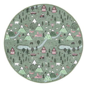Zelený detský koberec ø 120 cm Comfort – Mila Home vyobraziť
