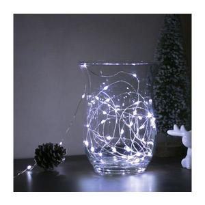 LED Vianočná reťaz 50xLED/3xAA 5, 25m studená biela vyobraziť