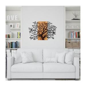 Nástenná dekorácia 85x58 cm strom drevo/kov vyobraziť