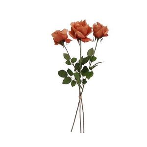 Umelá kvetina Ruža oranžová, 74 cm, 3 ks vyobraziť