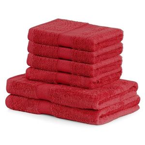 DecoKing Sada uterákov a osušiek Bamby červená, 4 ks 50 x 100 cm, 2 ks 70 x 140 cm vyobraziť