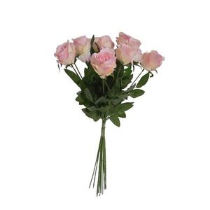 Umelá kytica Ruží ružová, 67 cm, 12 ks vyobraziť
