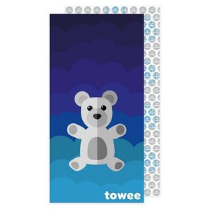 Towee Rýchloschnúca osuška Teddy Bear modrá, 70 x 140 cm vyobraziť