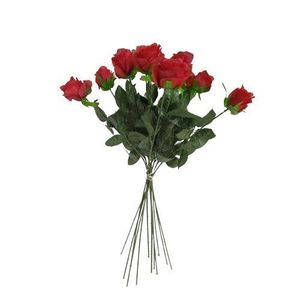 Umelá kytica Ruží červená, 67 cm, 12 ks vyobraziť