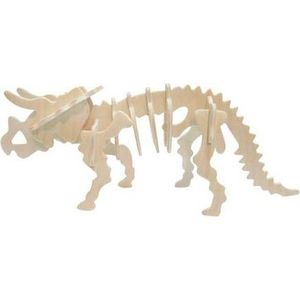 Dřevěné 3D puzzle Triceratops velký vyobraziť