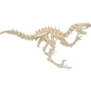 Dřevěné 3D puzzle Velociraptor vyobraziť